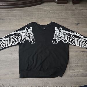 Women's sweatshirt w/Zebra decals